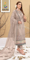 Safa Sf 1021 C Premium Georgette With Full Zarkhan Embroidery And Exquisite Handwork Pakistani Suits