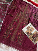 Mehboob Tex Maria B 1596 Viscose Rayon With Heavy Self Embroidery Worked Pakistani Suits