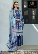 Ziaaz Designs Code 879 Cambric Cotton Heavy Embroidery Work Pakistani Suits