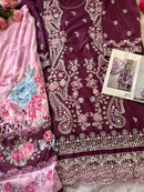 Ziaaz Designs Code 879 B Cambric Cotton Heavy Embroidery Work Pakistani Suits