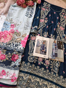 Ziaaz Designs Code 879 Cambric Cotton Heavy Embroidery Work Pakistani Suits