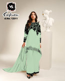 Vs 12011 Designer Stylish Faux Georgette With Heavy Hand Work Pakistani Pret Kurti