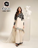 Vs 12011 C Designer Stylish Faux Georgette With Heavy Hand Work Pakistani Pret Kurti