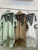 Vs 12011 B Designer Stylish Faux Georgette With Heavy Hand Work Pakistani Pret Kurti