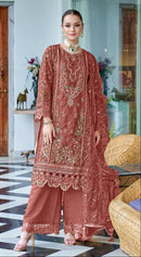 Fepic Rosemeen 1970 C Organza Embroidered With Heavy Khatli Work Pakistani Suits