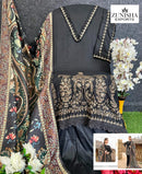 Zunisha Maria B 1009 Pure Visocse Rayon Heavy Self Embroidery Work Pakistani Suits