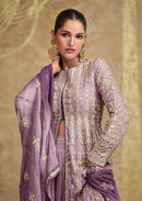 Sayuri Sawaria Gold 5609 C Heavy Look Embroidered Top And Skirt With Cancan And Embroidered Dupatta