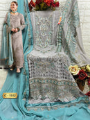 Fepic Rosemeen C 1932 Georgette Embroidered Worked Wedding Wear Pakistani Suits