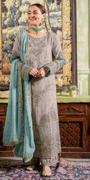 Fepic Rosemeen C 1932 Georgette Embroidered Worked Wedding Wear Pakistani Suits