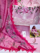 Alif Fashion 179 Pure Cotton With Heavy Embroidery Moti Work Pakistani Suits