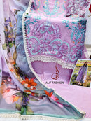 Alif Fashion 178 Pure Cotton With Heavy Embroidery Moti Work Pakistani Suits