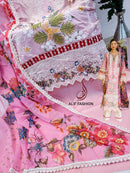 Alif Fashion 180 Pure Cotton With Heavy Embroidery Moti Work Pakistani Suits