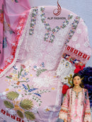 Alif Fashion 180 Pure Cotton With Heavy Embroidery Moti Work Pakistani Suits