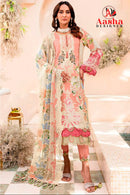 Aasha 1068 D Pure Cotton Print With Heavy Embroidery Exclusive Patch Work Pakistani Suits