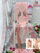 Aasha 1068 D Pure Cotton Print With Heavy Embroidery Exclusive Patch Work Pakistani Suits