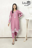 Laxuria 1497 Designer Tunic With Gorgeous Heavy Embroidery Work Pakistani Pret Kurti