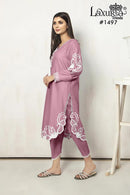 Laxuria 1497 Designer Tunic With Gorgeous Heavy Embroidery Work Pakistani Pret Kurti