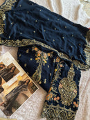 Ziaaz Designs Code 766 Georgette Heavy Handwork Embroidery Semi Stitched Pakistani Outfit