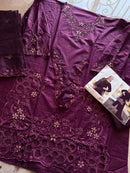 Ziaaz Designs Code 881 A Cambric Cotton Cutwork Handwork Pakistani Suits