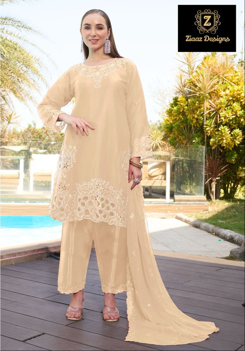 Ziaaz Designs Code 881 C Cambric Cotton Cutwork Handwork Pakistani Suits