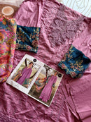 Mehboob Tex 1578 C Pure Viscose Lawn With Heavy Self Embroidery Attached Laces Pakistani Suits