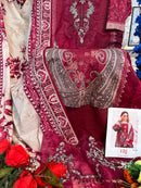 Taj 496 Pure Cotton Print With Heavy Embroidery Work Pakistani Suits