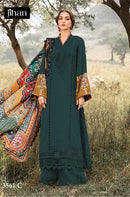Jihan 3561 C Pure Heavy Reyon Cotton Dyed With Heavy Kasmiri Self Embroidery Work Pakistani Suits
