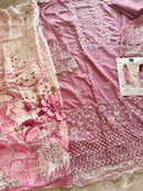 Mehboob Tex 1599 B Viscose Cambric Cotton With Heavy Self Embroidery Work Pakistani Suits