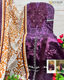 Al Zohaib Az 1100 D Pure Cotton Print With Patch Work Pakistani Suits