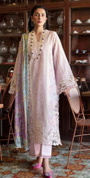 Alif Fashion A 78 C Pure Cambric Cotton With Heavy Embroidery Work Pakistani Suits