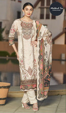 Mehboob Tex 1615 Pure Viscose Maslin Digital Print With Aari Handwork Pakistani Suits