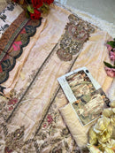 Mehboob Tex 1615 Pure Viscose Maslin Digital Print With Aari Handwork Pakistani Suits