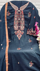 Serine S 165 Lawn Cotton Heavy Embroiderery Work Pakistani Suits