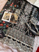 Mehboob Tex 1608 D Pure Visocse Lawn With Heavy Self Embroidery Work Pakistani Suits