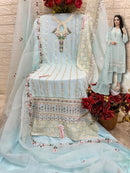 Fepic Rosemeen C 1807 C Georgette Embroidered Worked Pakistani Suits