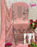 Sajida Designer SD 1032 Georgette With Heavy Embroidered With Khatli Work Pakistani Suits