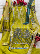 Fepic Rosemeen C 1973 Organza Embroidered Worked Pakistani Suits