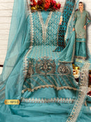 Fepic Rosemeen C 1973 C Organza Embroidered Worked Pakistani Suits