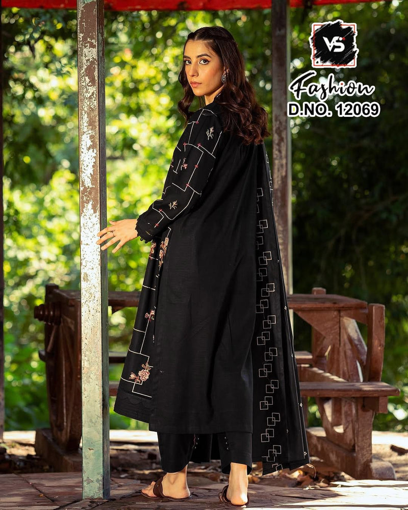 Vs 12069 Designer Stylish Embroidered With Heavy Hand Work Pakistani Suits