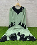 Laxuria 1510 C Classic Heavy Cut Work Embroidery Frock Stylish Pakistani Kurti