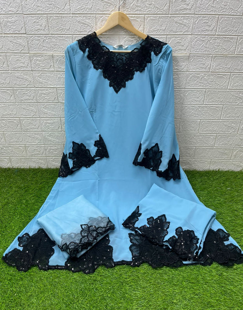 Laxuria 1510 Classic Heavy Cut Work Embroidery Frock Stylish Pakistani Kurti