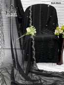 Al Qasr MA 128 B Fox Georgette With Heavy Embroidery Hand Khatli Work Pakistani Suits