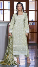 Fepic Rosemeen C 1862 Cambric Cotton Heavy Embroidered Worked Pakistani Suits