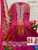 Al Zohaib Az 1220 Pure Cotton Print  With Self Work Pakistani Suits