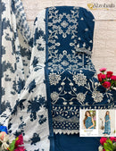 Al Zohaib Az 1231 D Ryon Cotton Embroidery Work Pakistani Suits