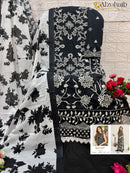 Al Zohaib Az 1231 A Ryon Cotton Embroidery Work Pakistani Suits