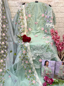 Alif Fashion A 149 B Pure Cotton With Heavy Embroidery Work Pakistani Suits