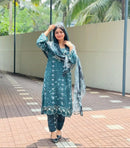 Aasha Designer 1120 Pure Cotton Print With Exclusive Patch Embroidery Work Pakistani Suits