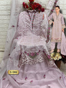 Fepic Rosemeen 1952 Organza Embroidered Heavy Handwork Pakistani Suits