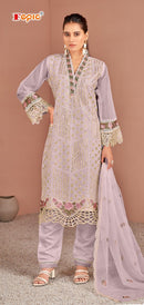 Fepic Rosemeen 1952 Organza Embroidered Heavy Handwork Pakistani Suits